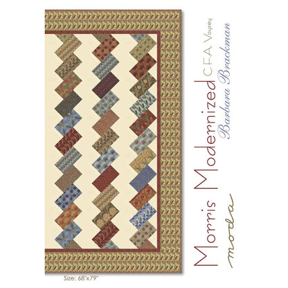 Moda Fabrics Morris Modernized Quilt - Downloadable PDF