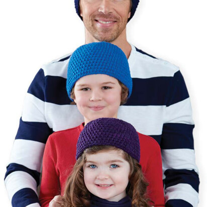 Family Beanies in Caron United - Downloadable PDF