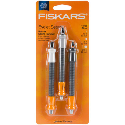 Fiskars Eyelet Setter Set - 1/16", 1/8" & 3/16"