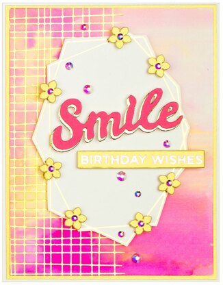 Spellbinders Glimmer Backgrounds Hot Foil Plate - Woven Glimmer