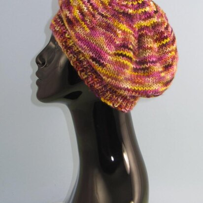 Chunky Self Striping Tam Beret