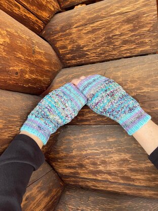 Two Sisters Fingerless Mitts