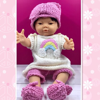 Cute Rainbow Doll outfit