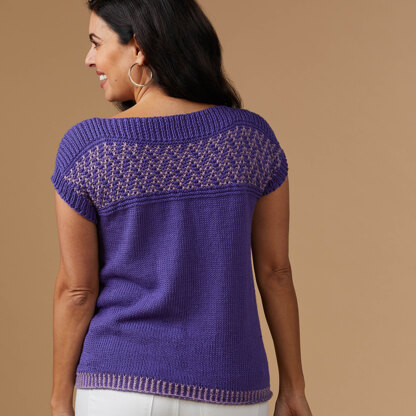 #1311 Arcturus - Top Knitting Pattern for Women in Valley Yarns Southwick by Valley Yarns