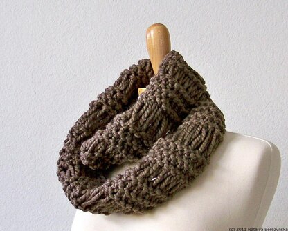 Infinity Scarf, Chunky Cowl Scarf