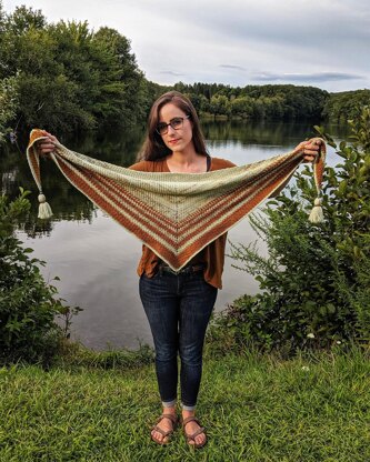 Tidal Fades Shawl DK