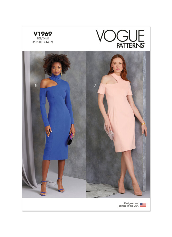 Vogue Sewing Misses' Knit Dresses V1969 - Sewing Pattern | LoveCrafts