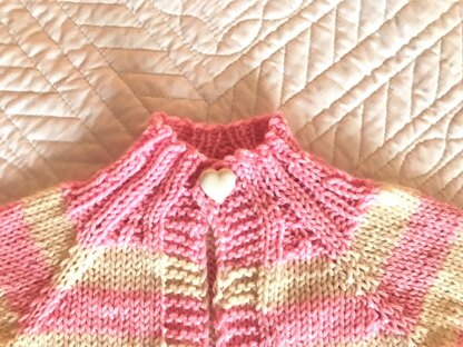 Striped Love Baby Sweater