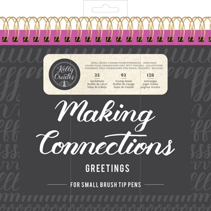 American Crafts Kelly Creates Small Brush Workbook 11.6"X10" 128/Pkg - Connections/Greetings