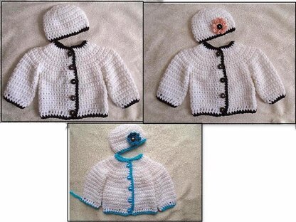 801 Baby and Child Cardigan Sweater Set