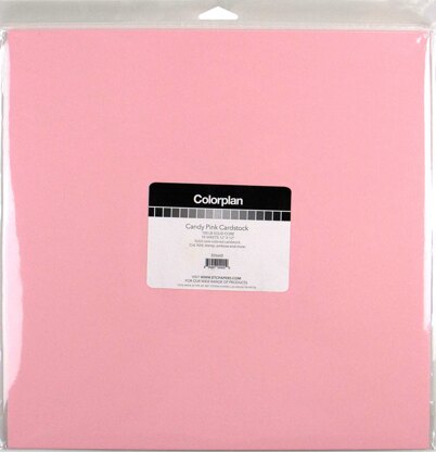 Arc Crafts ColorPlan 100lb Cover Solid Cardstock 12"X12" 10/Pkg - Candy Pink