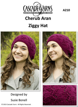 Cascade Yarns A210 Ziggy Hat (Free)