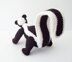 Striped Skunk Amigurumi Pattern