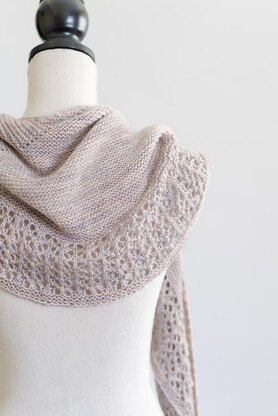 Touch Of Lace Crescent Shawl