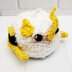 Marshmallow the Bat Scrubby Amigurumi