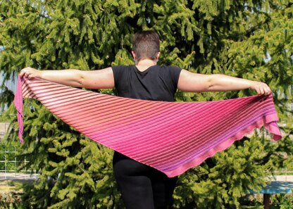 Dreaming of a Sunset Shawl