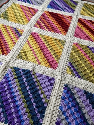 C2c Squares Temperature Blanket