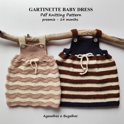 Gartinette Baby Dress | Preemie-24 months - knitting pattern