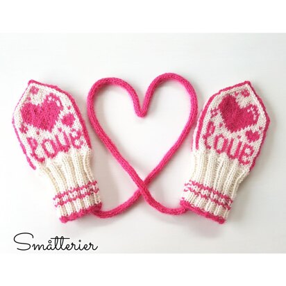 Love Baby Mitten - knitting pattern