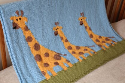 Giraffe Family Blanket