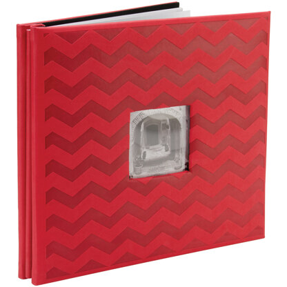 Pioneer Embossed Post Bound Frame Album 12"X12" - Red