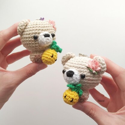 Cubbie the Baby Bear and Pineapple Crochet Pattern