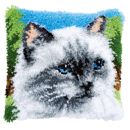 Vervaco Ragdoll Cat Latch Hook Cushion Kit