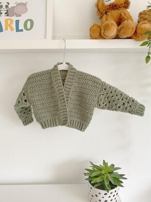 Granny Stripe Sleeve Cardigan - Baby & Child