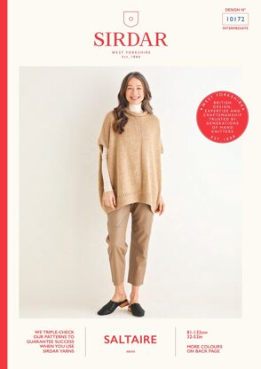 Short sleeve Jumper in Sirdar Saltaire - 10172 - Downloadable PDF