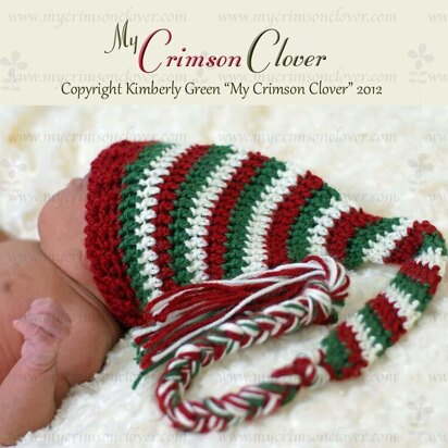 Baby Hat - "Stocking Cap/Candy Cane Cap"