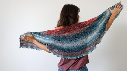 Garter Stitch Half Pi Shawl