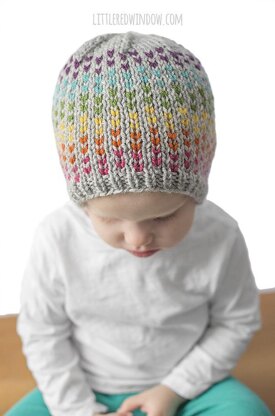 Rainbow Dots Hat