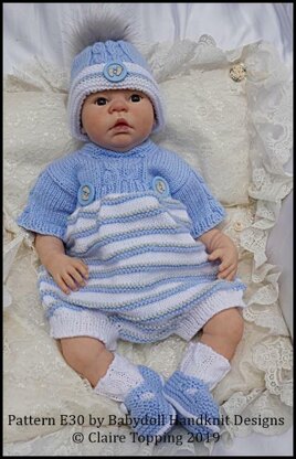 Unisex Romper Set 16-22 inch dolls/newborn/0-3m baby