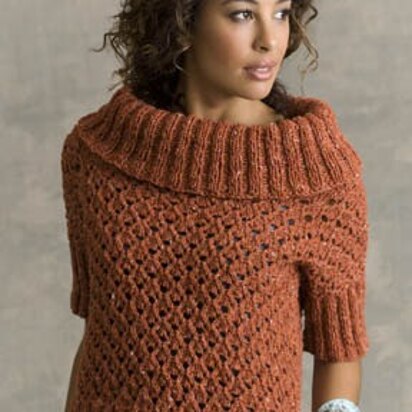 Chesterton Cowl-Collar Top in Tahki Yarns Tara Tweed