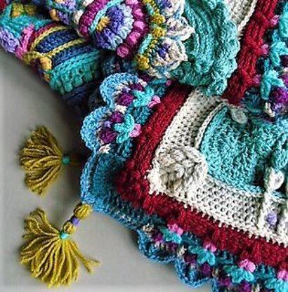 Floral crochet blanket discount pattern