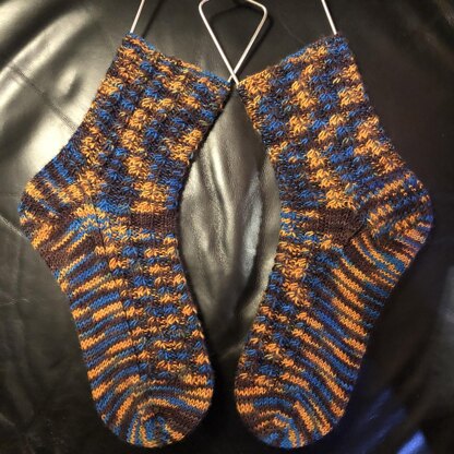 Variegated Cable Socks