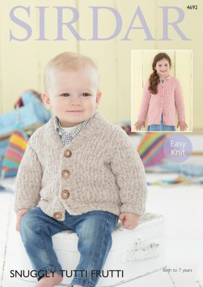 Cardigans in Sirdar Snuggly Tutti Frutti - 4692   - Downloadable PDF