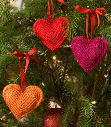 Tree Hearts in Red Heart Soft Solids - LW2288
