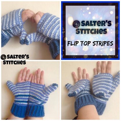 Flip Top Stripes (Mittens)