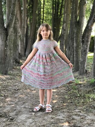 Wave Dress For Little Miss