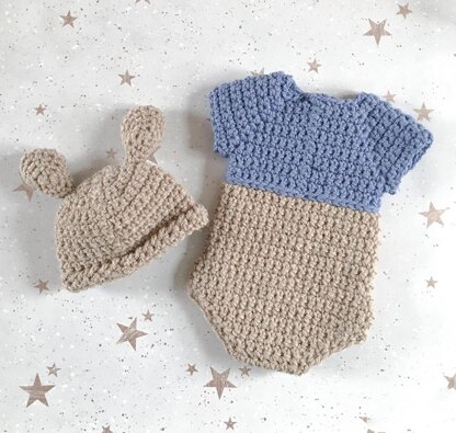 Harry & Harriet Roo Romper & Hat Set