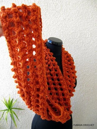 Infinity Orange Scarf