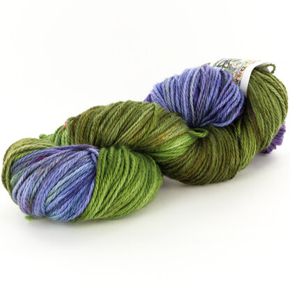 062023-Y-P Great Adirondack, Cotton ribbon yarn, purple/green, 75g skeins,  14 available — FabMo