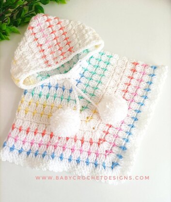 Rainbow Drops Poncho