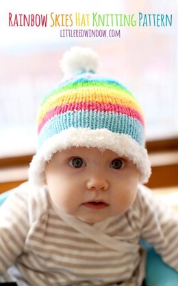 Rainbow Skies Baby Hat