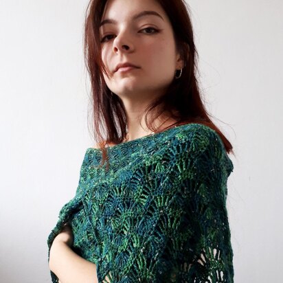 Pine needle shawl