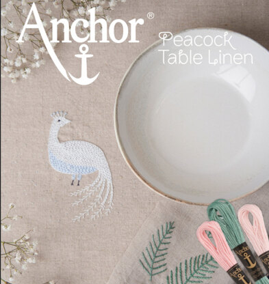 Anchor Peacock Table Linen - 0022500-00001-11 - Downloadable PDF