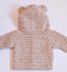 Bear Hooded Cardigan