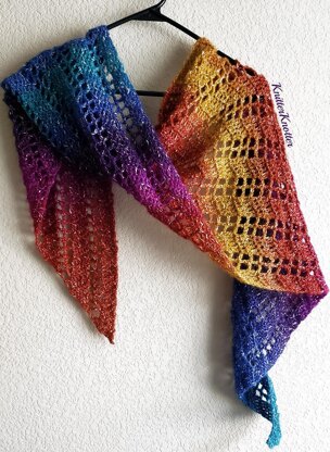 Rainbow Shawlette