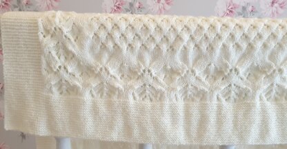 Lace and Diamond Heirloom Blanket